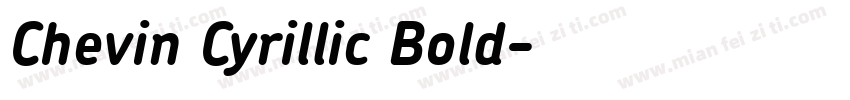 Chevin Cyrillic Bold字体转换